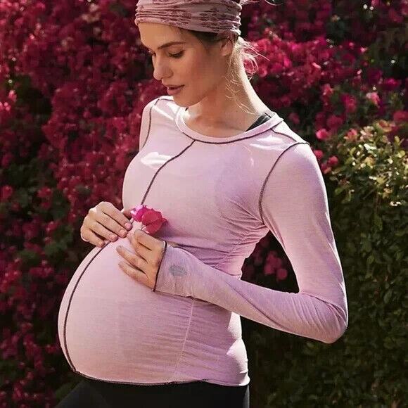 FP Movement x Hatch Women's Rose Pink Right On Run Layer Long Sleeve Top Size S - Picture 1 of 12